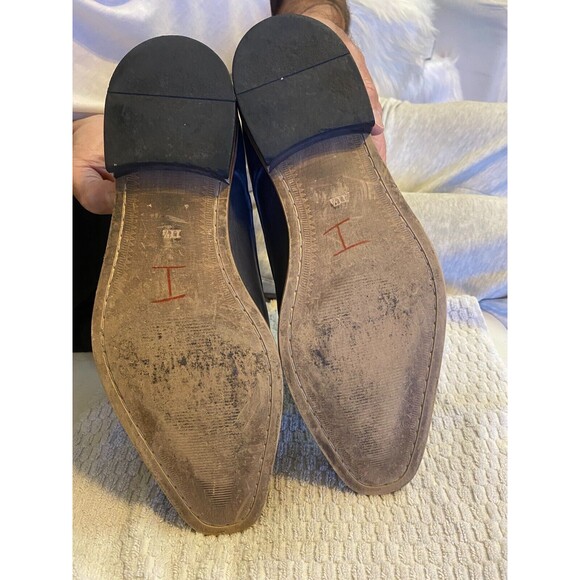 Giorgio Brutini Mens Charcoal Gray Leather Oxfords SZ 11.5M